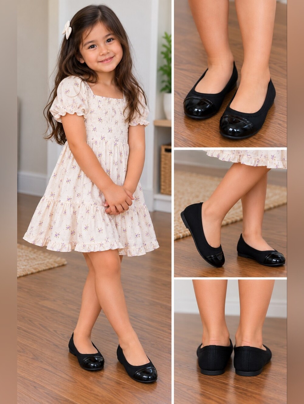 American Eagle Outfitters Black Ballet Flats | Size 13.5 Toddler
